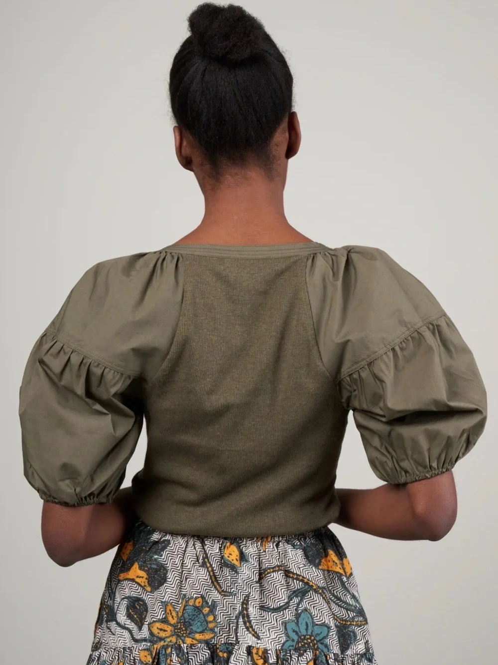 Ulla Johnson Top Shirt Women's sz M Green Military Melange Harlowe Pullover $195